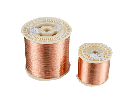 Round copper wire for electrical purposes