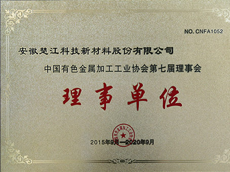 Member of China’s Nonferrous Metal Processing Industry Association